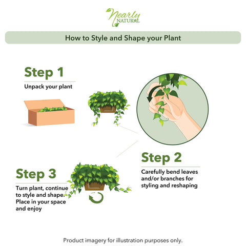 Nearly Natural pothos ivy works as low-maintenance gift for housewarmings.