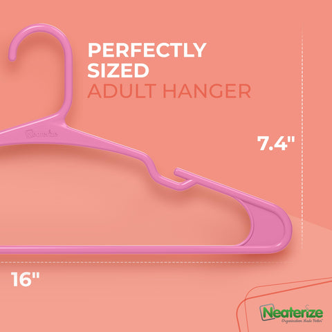 NEATERIZE angled hanger design prevents slipping