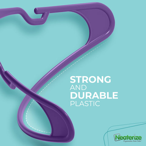 NEATERIZE 15.9 by 7.4 inch hangers hold various garments