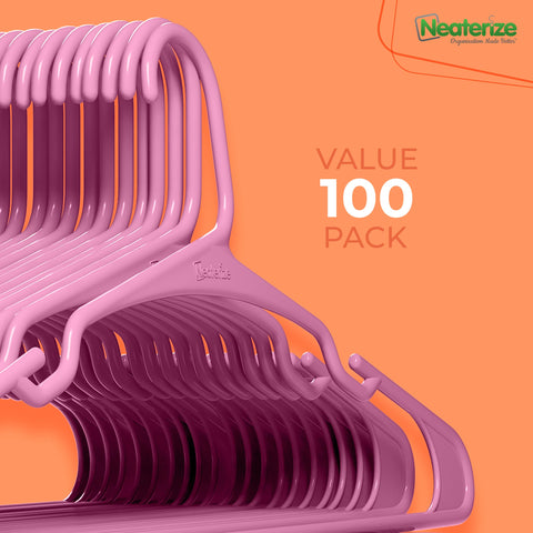 NEATERIZE coat and dress hanger capacity keeps garments tidy