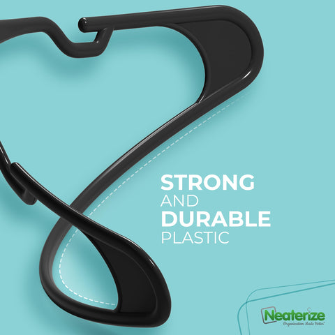 NEATERIZE coat hanger for dresses and suits maintains garment shape