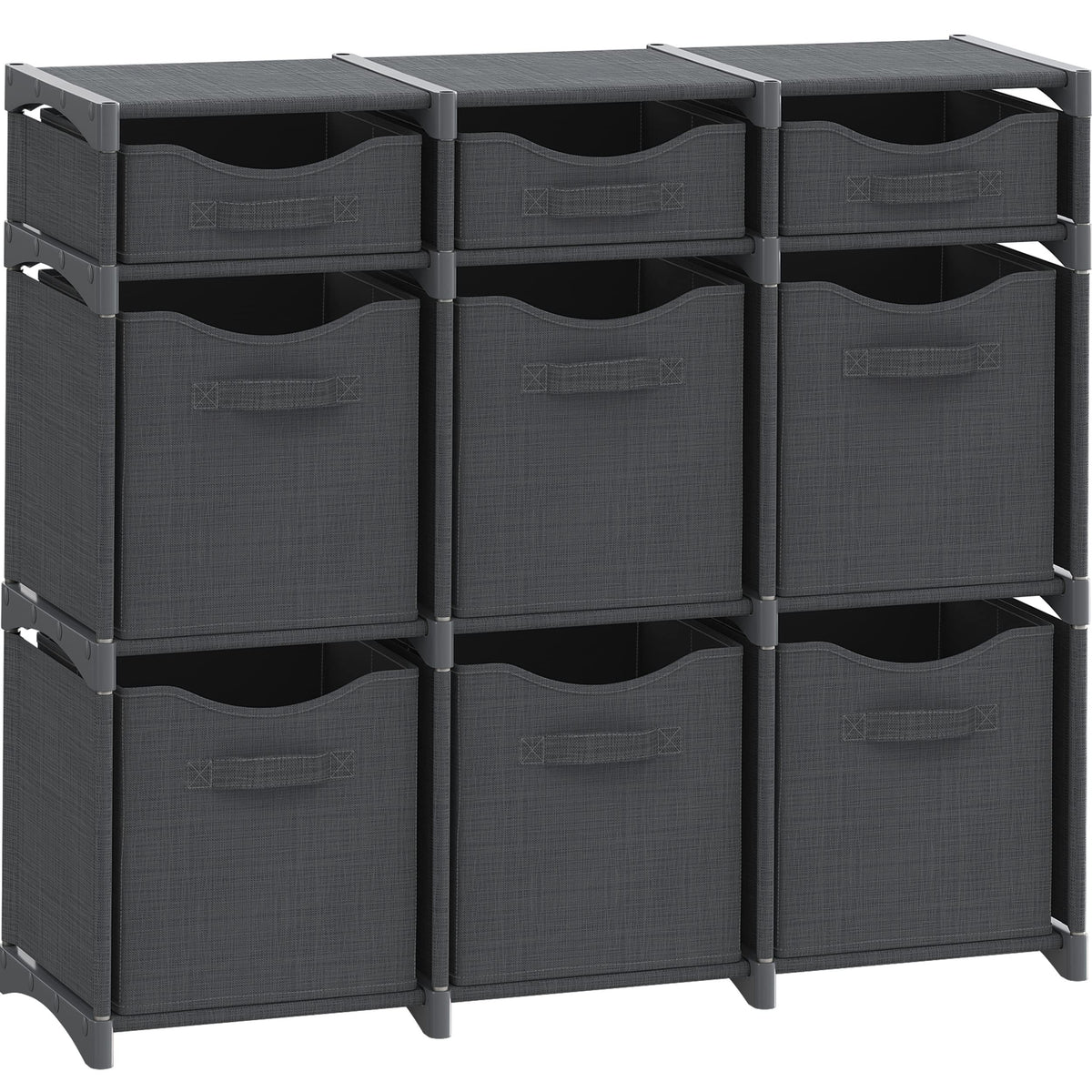 NEATERIZE cube storage organizer dark grey assembled for clutter-free closet space