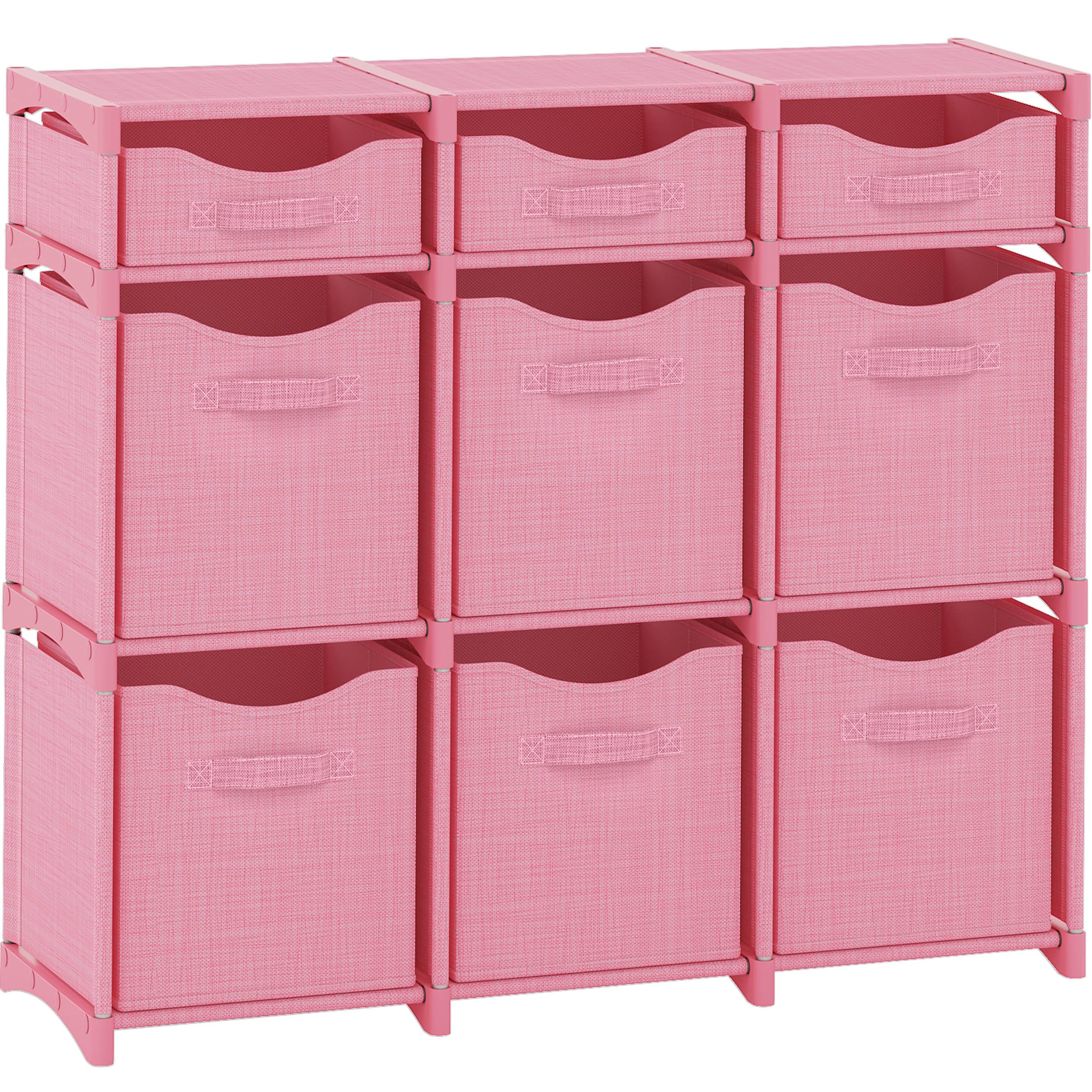 NEATERIZE cube storage unit assembly view with tool-free setup for quick closet organization