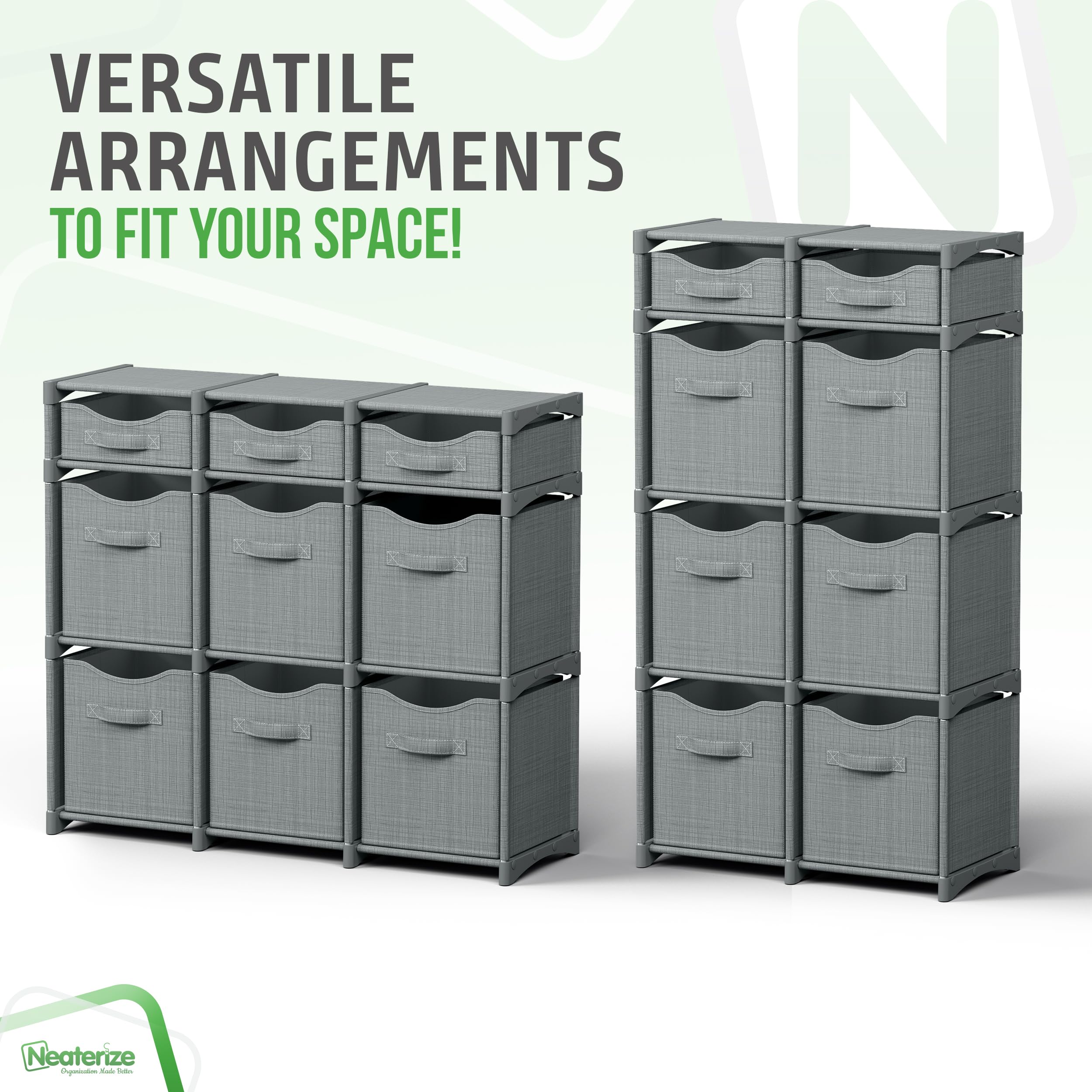 NEATERIZE durable iron rods and connectors ensure lasting shelf stability