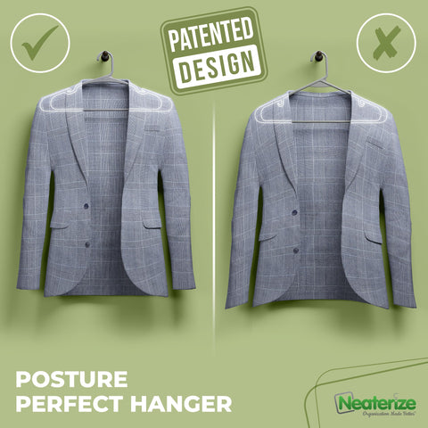 NEATERIZE grey 100-pack adds neutral harmony to any closet