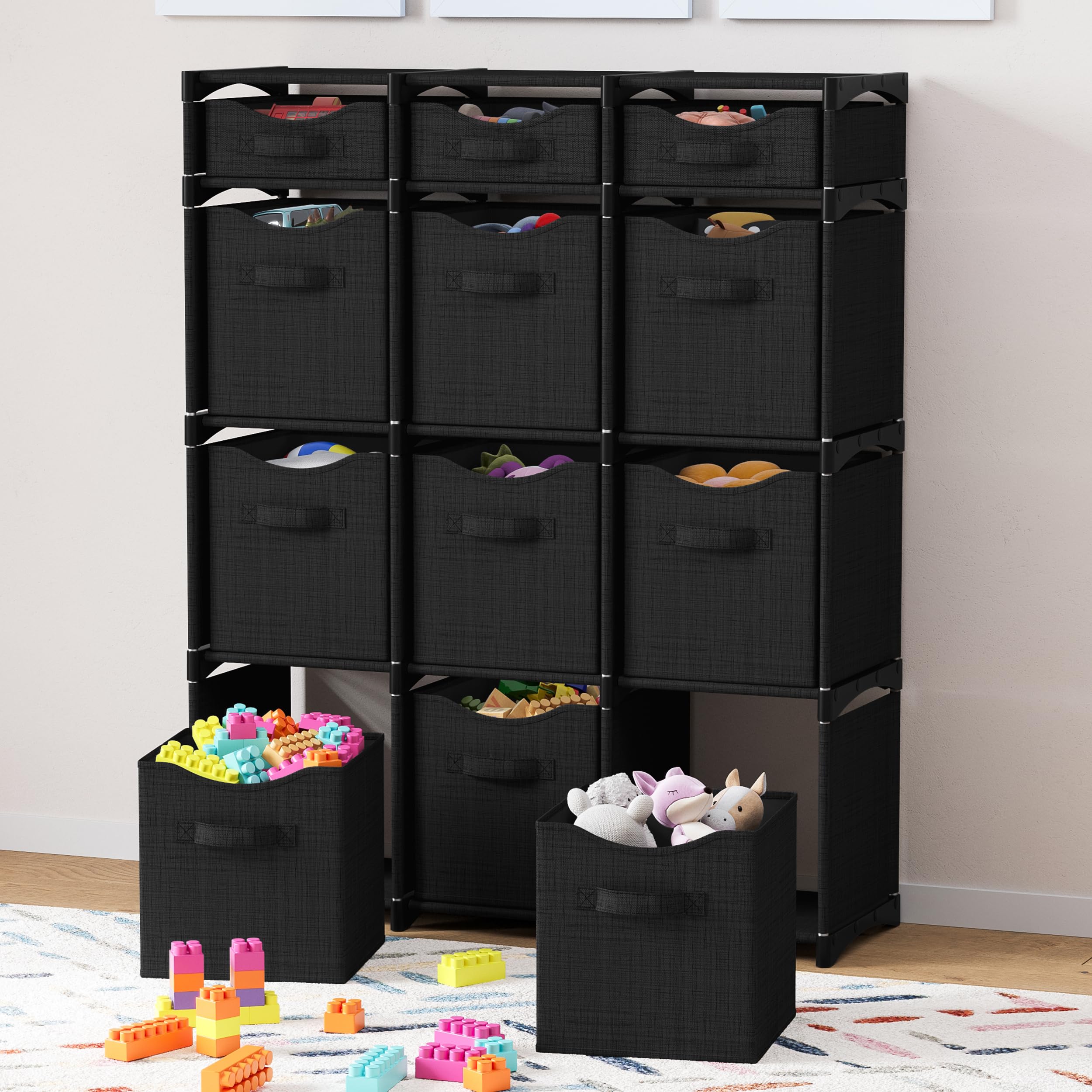 NEATERIZE large storage cubes provide ample space for bulky items.