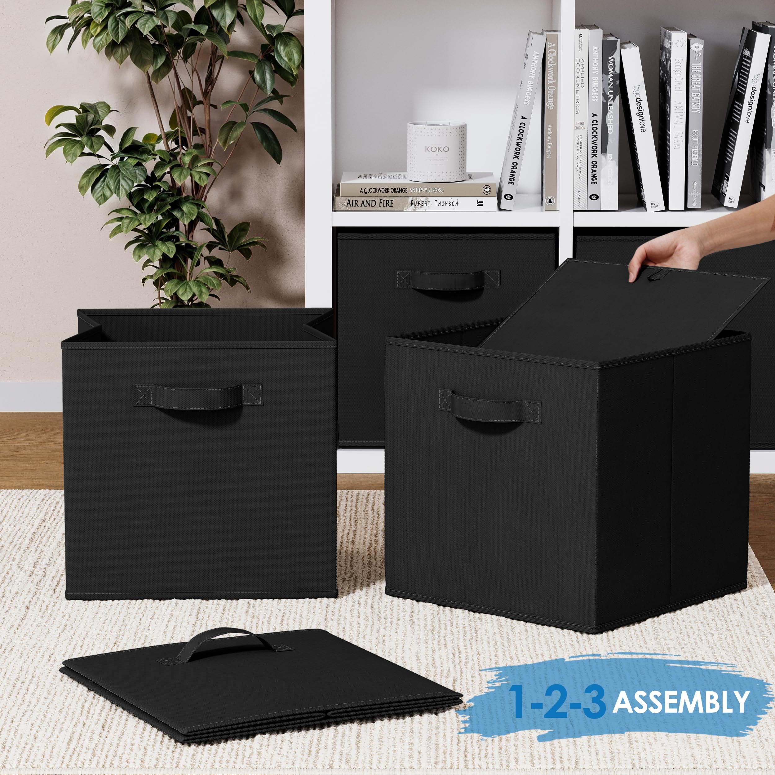 Linen closet storage bin by NEATERIZE for tidy essentials
