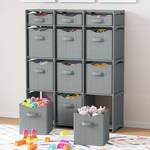NEATERIZE small storage cubes 10.5x10.5x5 inches fit compact spaces.