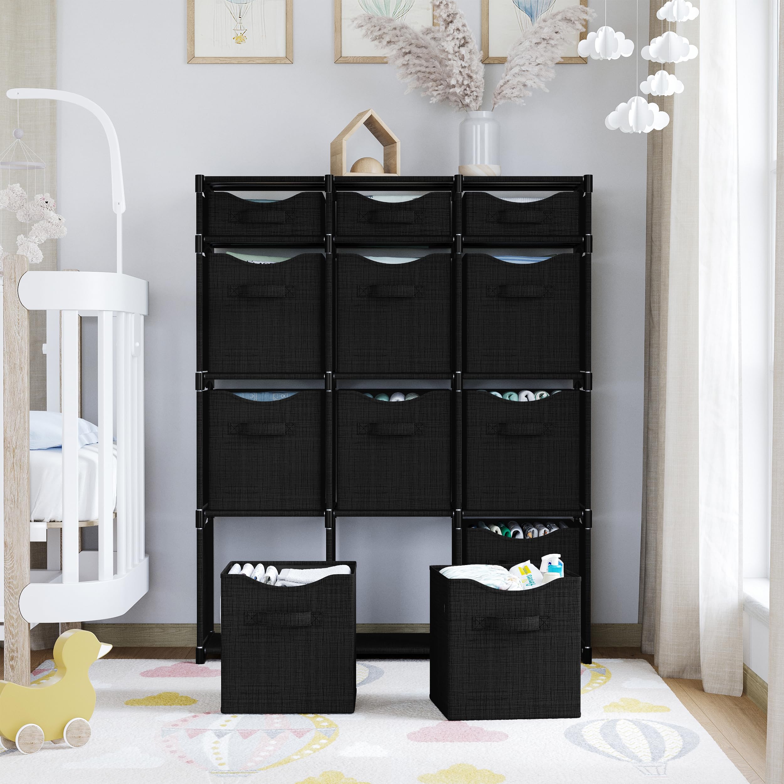 NEATERIZE sturdy construction using iron rods ensures lasting closet support.
