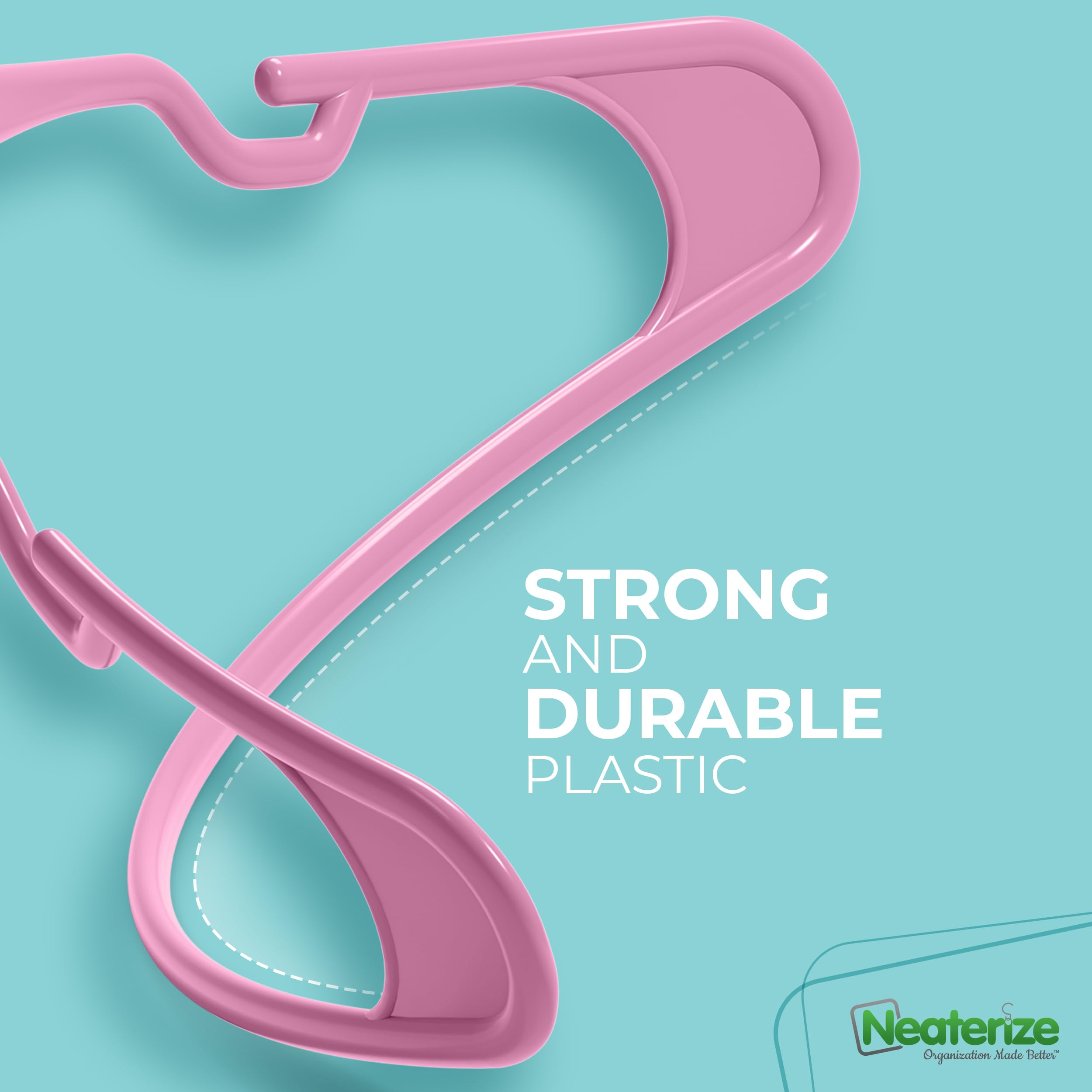 NEATERIZE value pack of 100 hangers for families