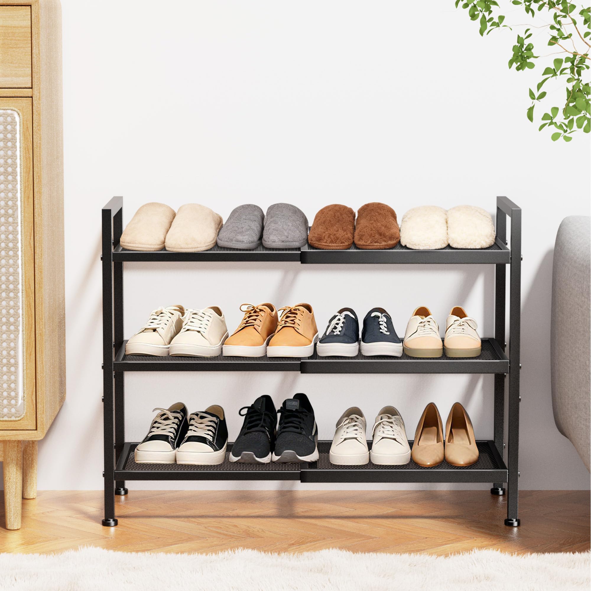 Neatevday easy-assembly shoe rack assembled in minutes