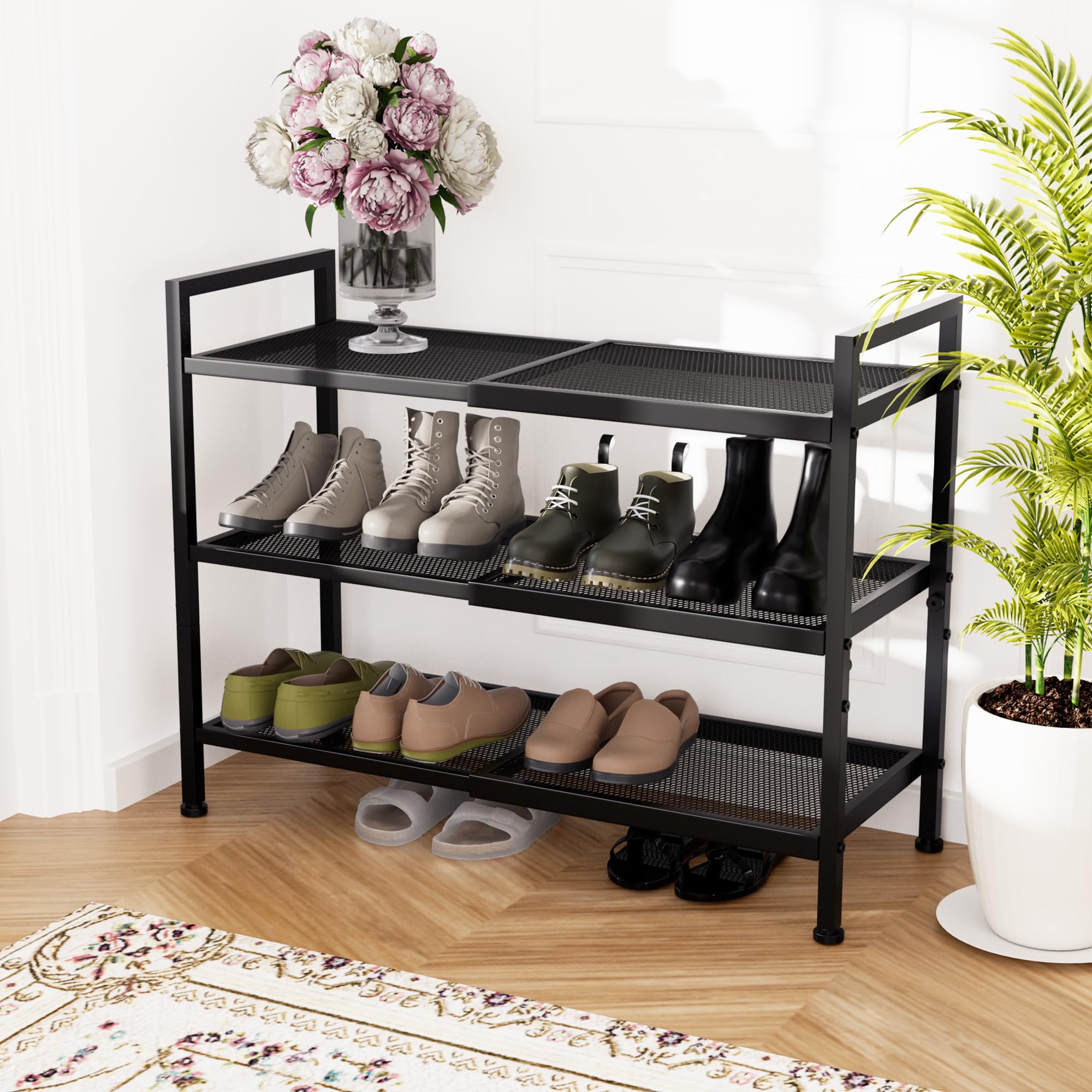 Neatevday minimalist design shoe shelf complements modern rooms