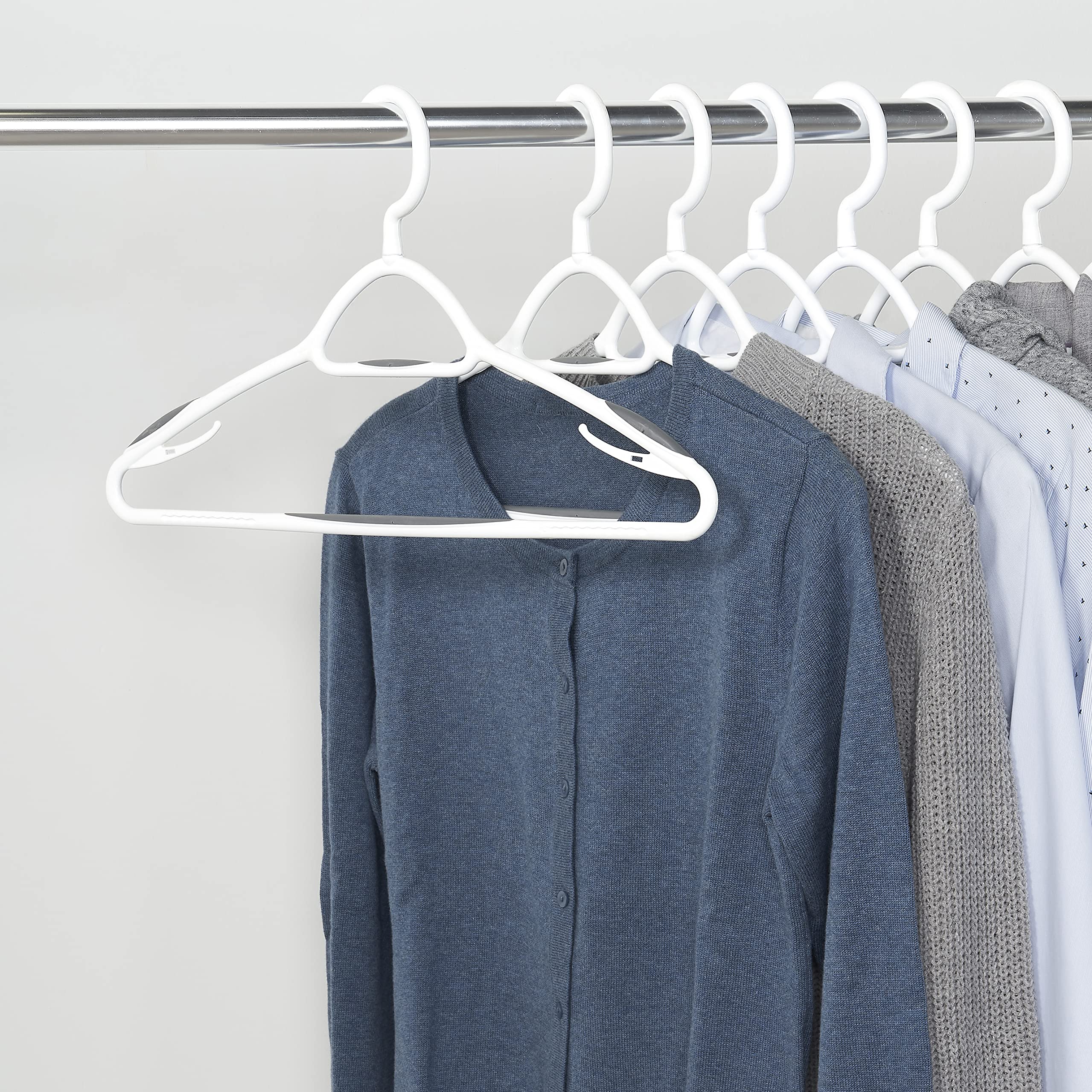 Neatfreak deluxe non-slip hangers made in North America for durable performance.