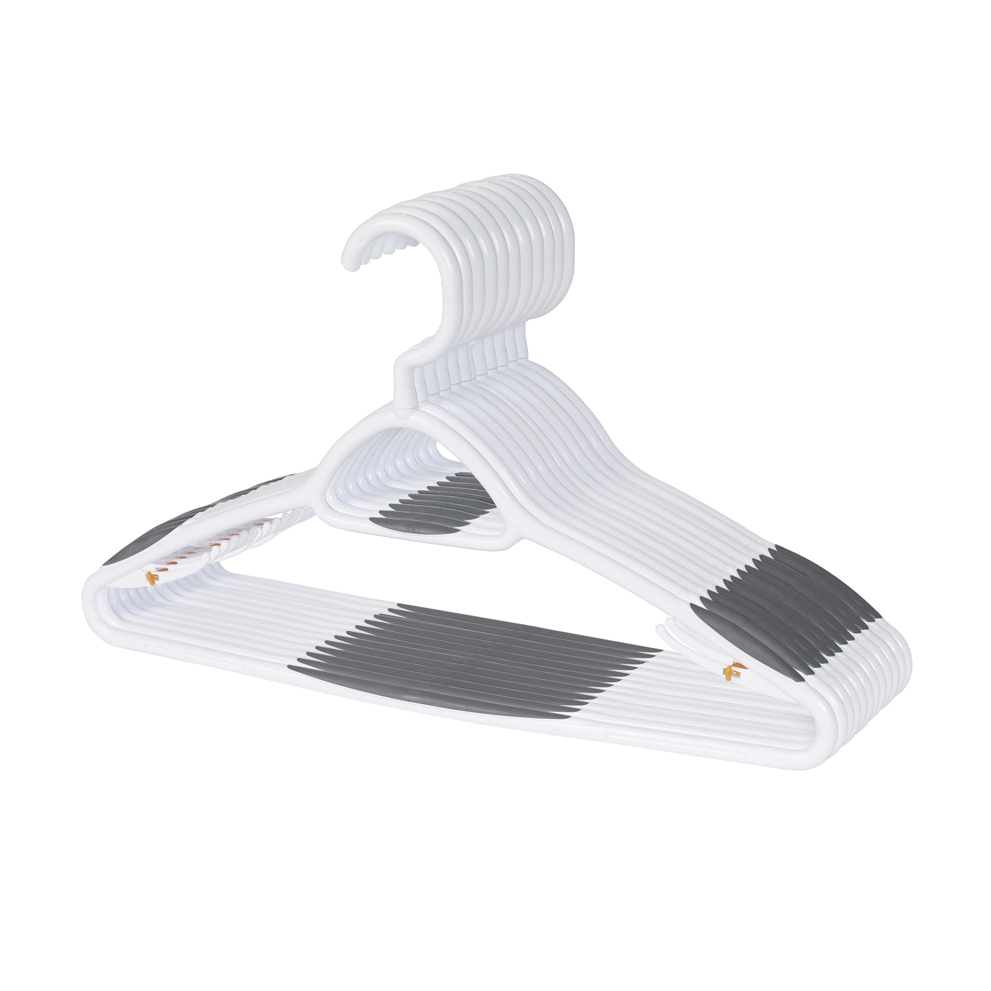 Neatfreak deluxe non-slip hangers with soft grip shoulders protect delicate fabrics.