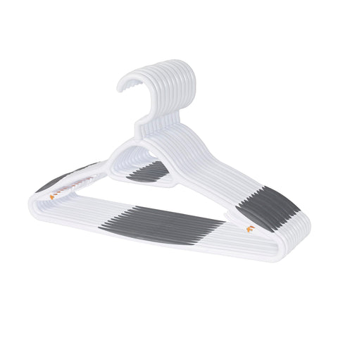 Neatfreak deluxe non-slip hangers with soft grip shoulders protect delicate fabrics.