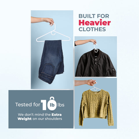 Neaties color-variety hanger allows color coding to organize outfits.