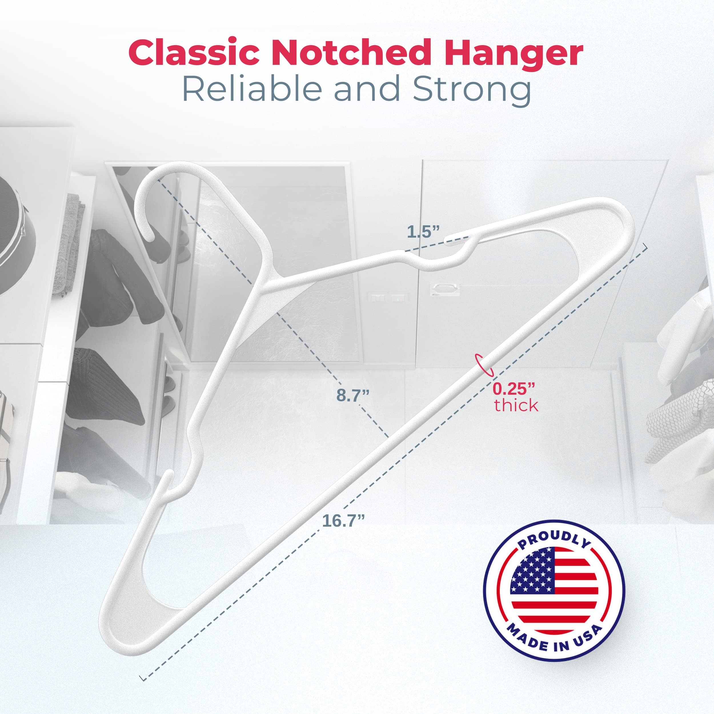 Neaties notched hanger keeps dresses and straps snag-free.