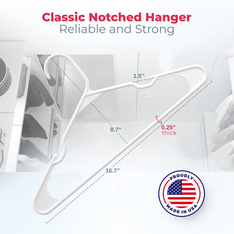 Neaties notched hanger keeps dresses and straps snag-free.