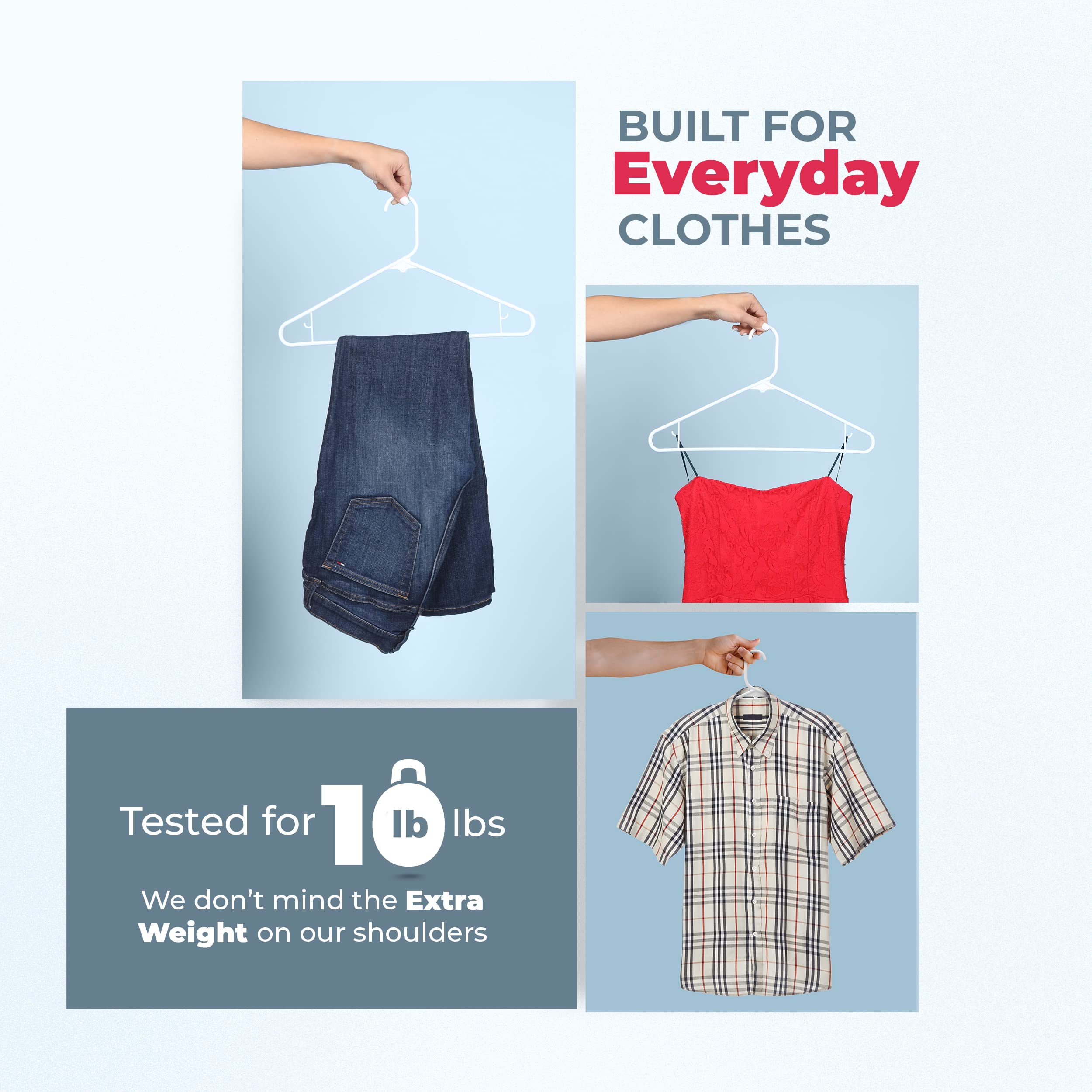 Neaties snag-free polypropylene hanger protects delicate fabrics.