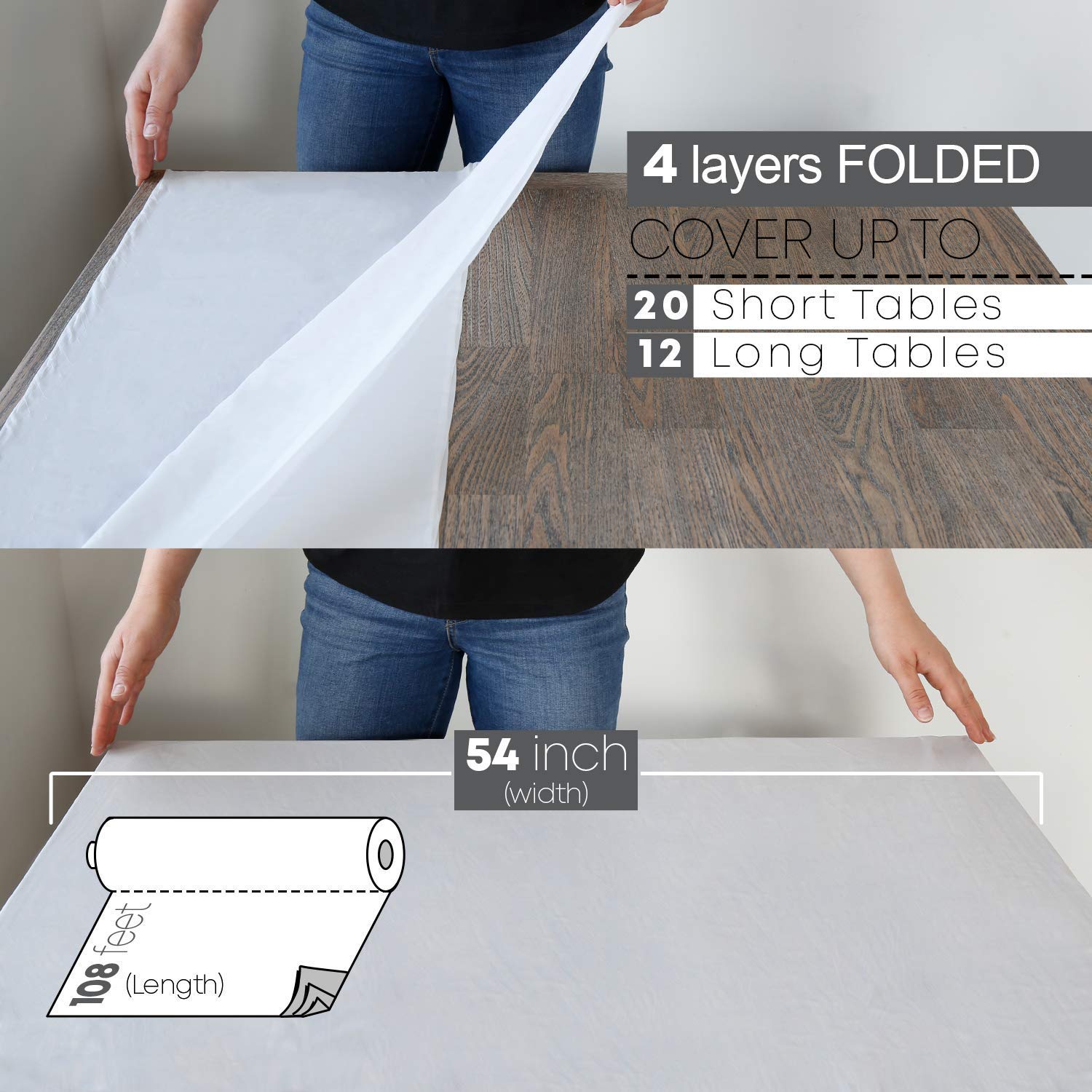 Neatiffy water-resistant tablecloth protects surfaces against stains