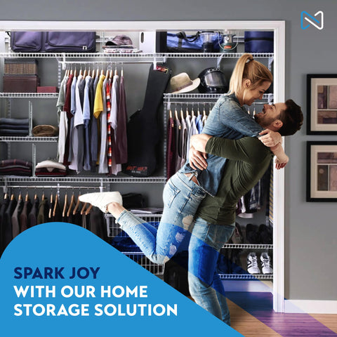 Neatly Made organization boost for clutter-free closets and easier stacking.