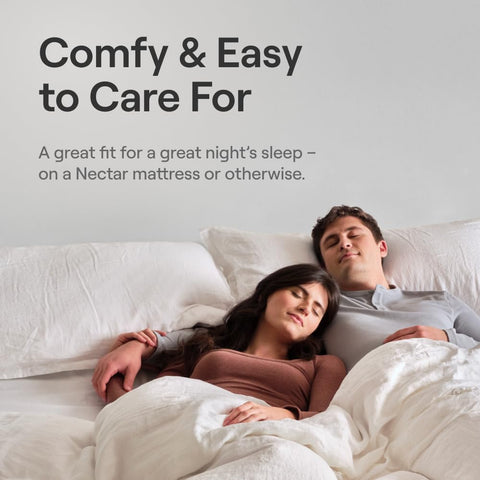Nectar Tri-Comfort Pillow cooling cover wicks heat for refreshingly cool sleep