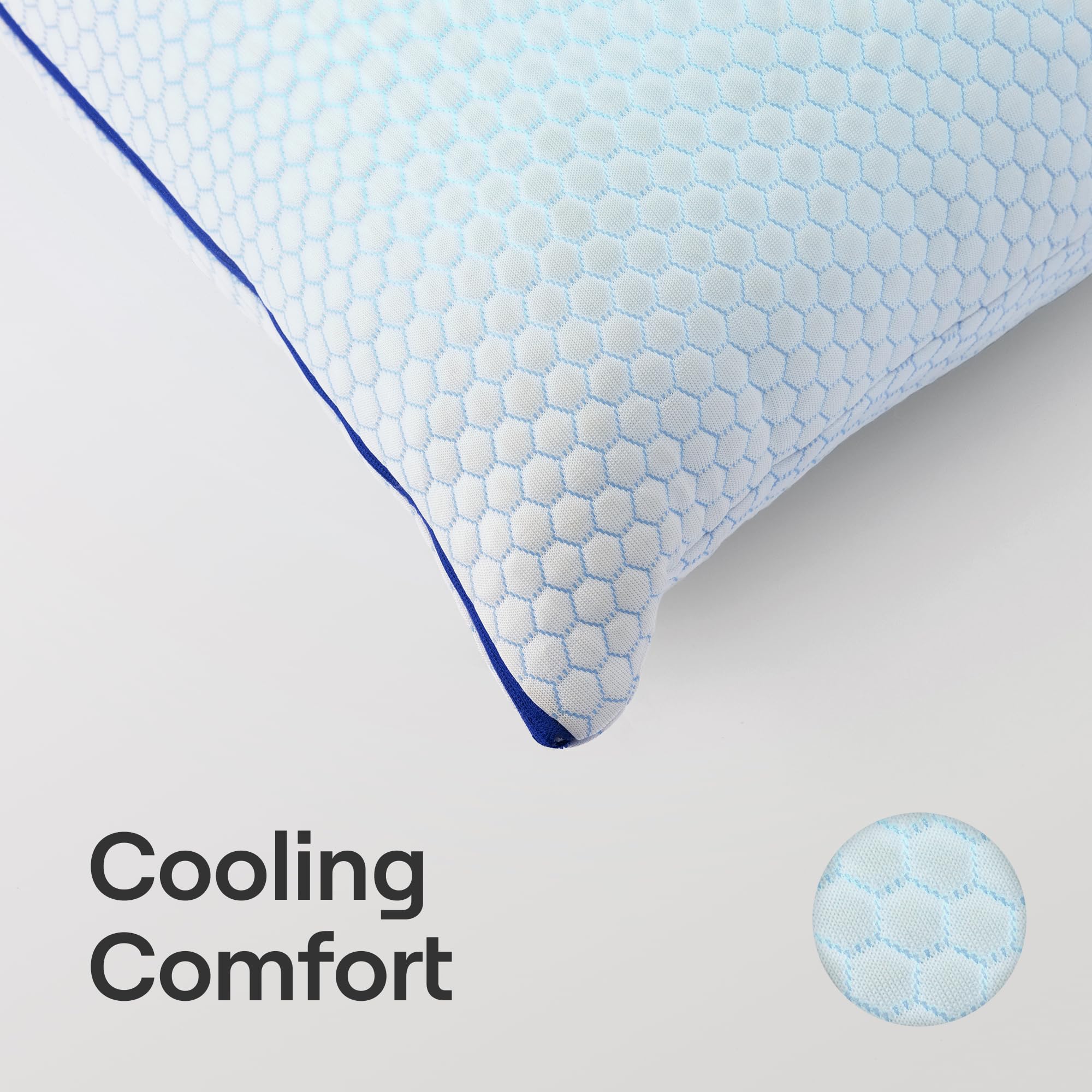 Nectar Tri-Comfort Pillow memory foam clusters provide pressure relief and contouring