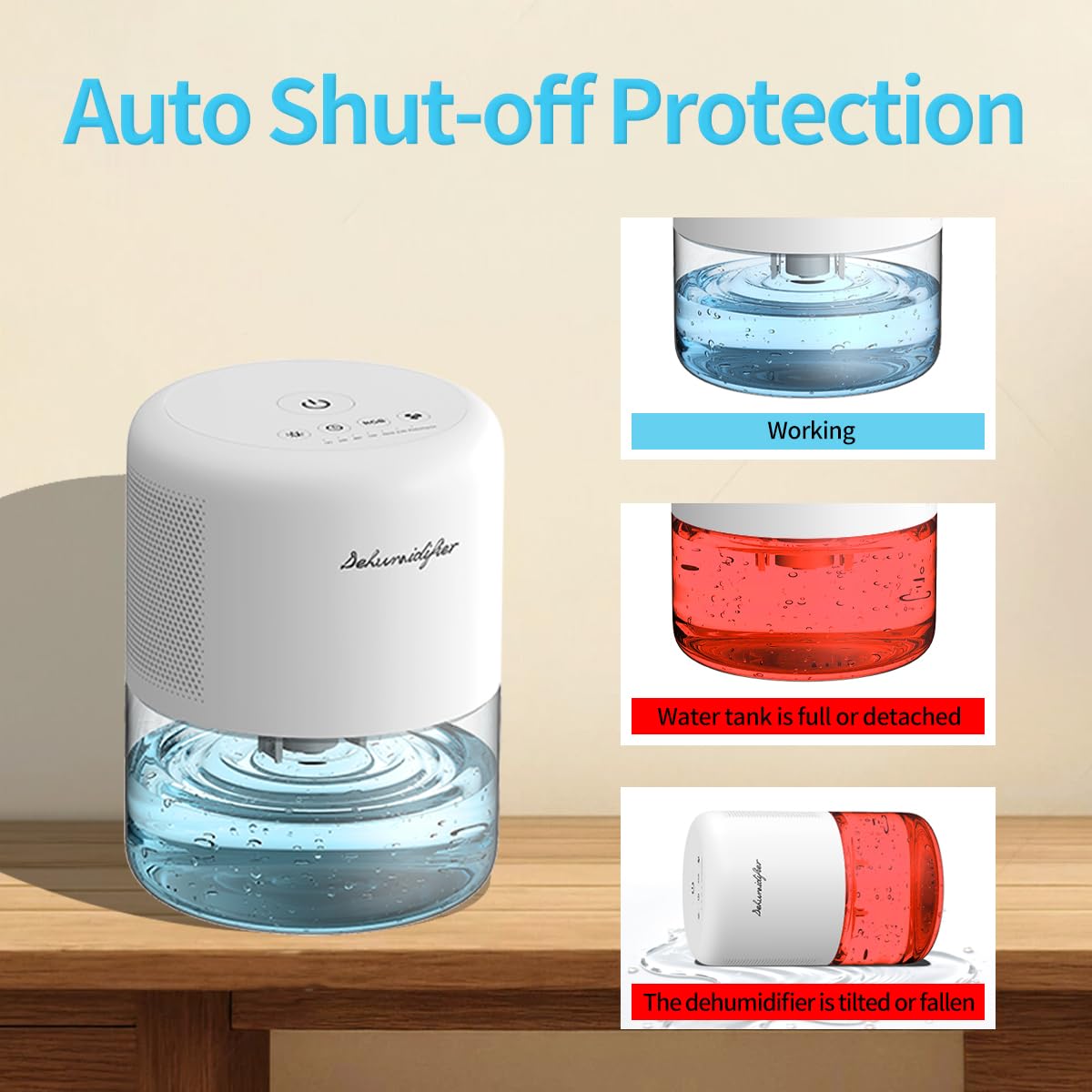 NeedDuck dehumidifier three modes Sleep Auto and Performance adapt to conditions.