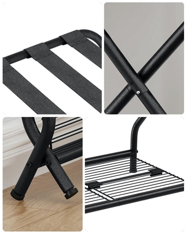 NEFROM luggage rack base remains stable while loading luggage.