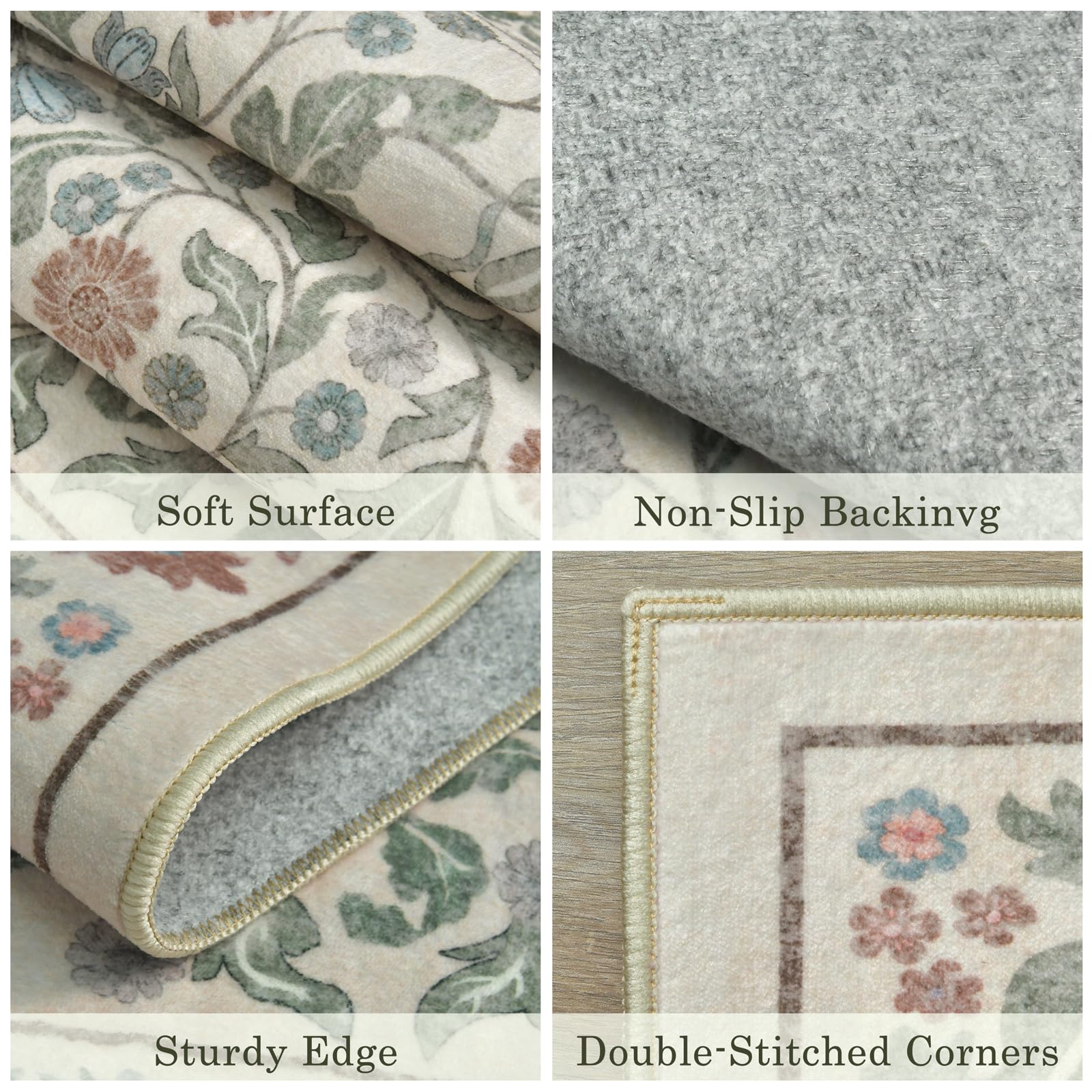 NEIGELUO foldable large rug stores easily between seasons or room refreshes.