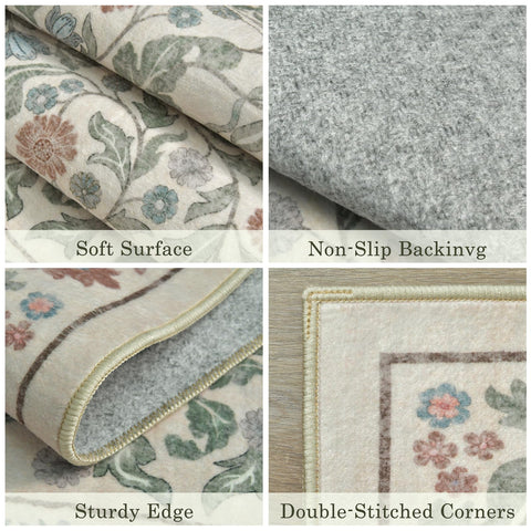 NEIGELUO foldable large rug stores easily between seasons or room refreshes.