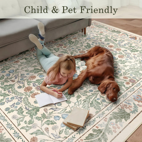 NEIGELUO non-slip backing provides safer footing on flat surfaces for families and pets.