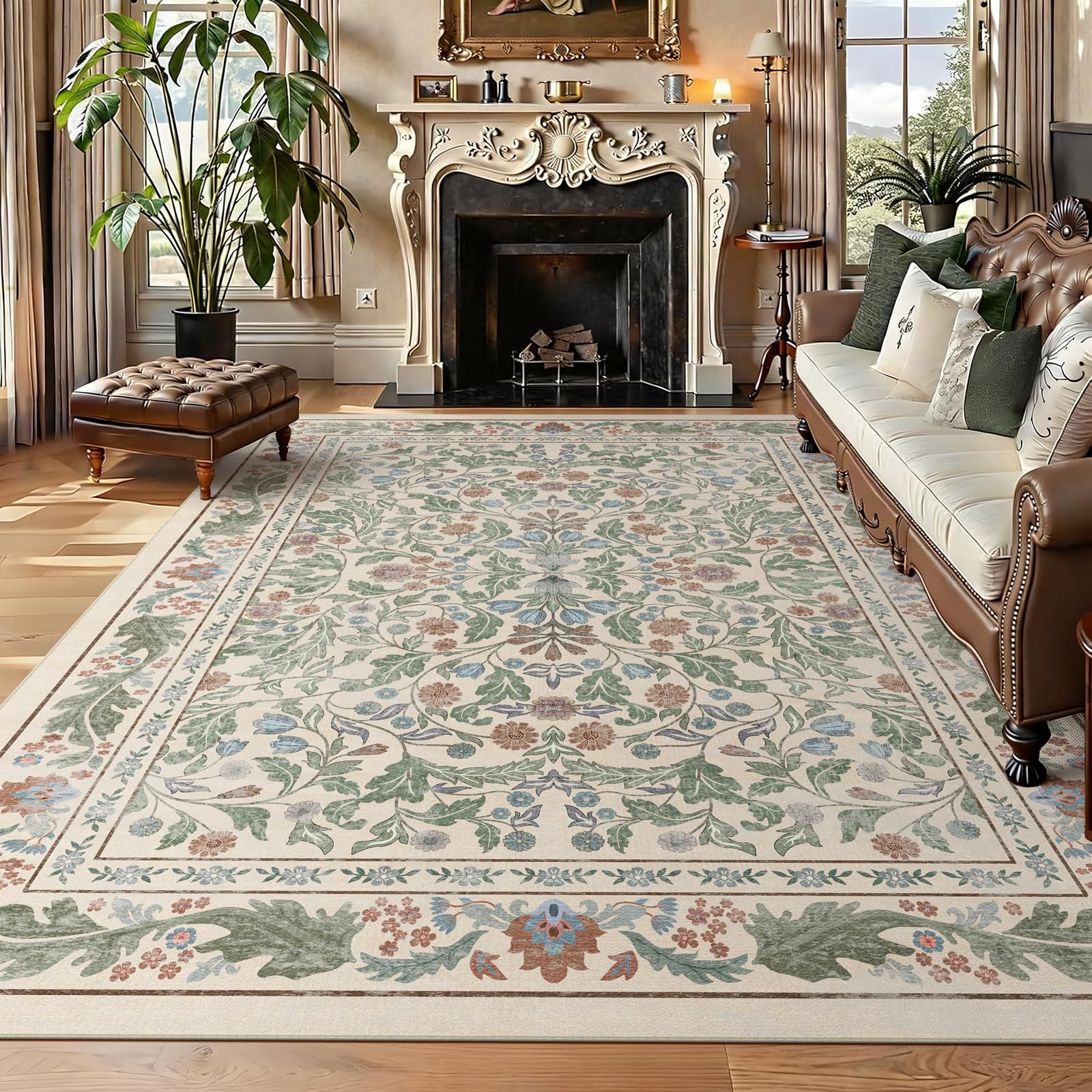 NEIGELUO ultra-soft short-pile rug offers plush comfort underfoot for daily living.