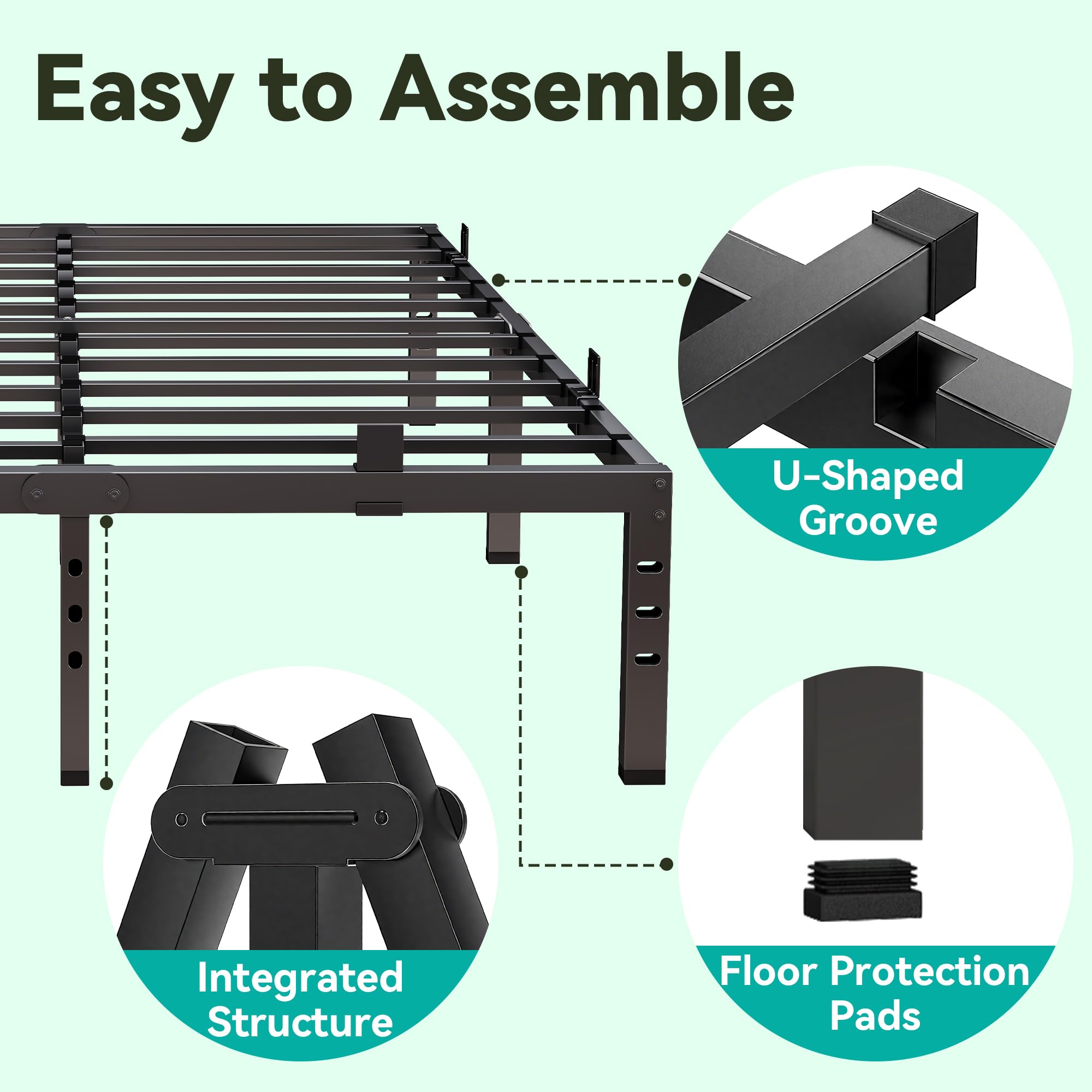 Nelaukoko easy assembly with included instructions and video guide.