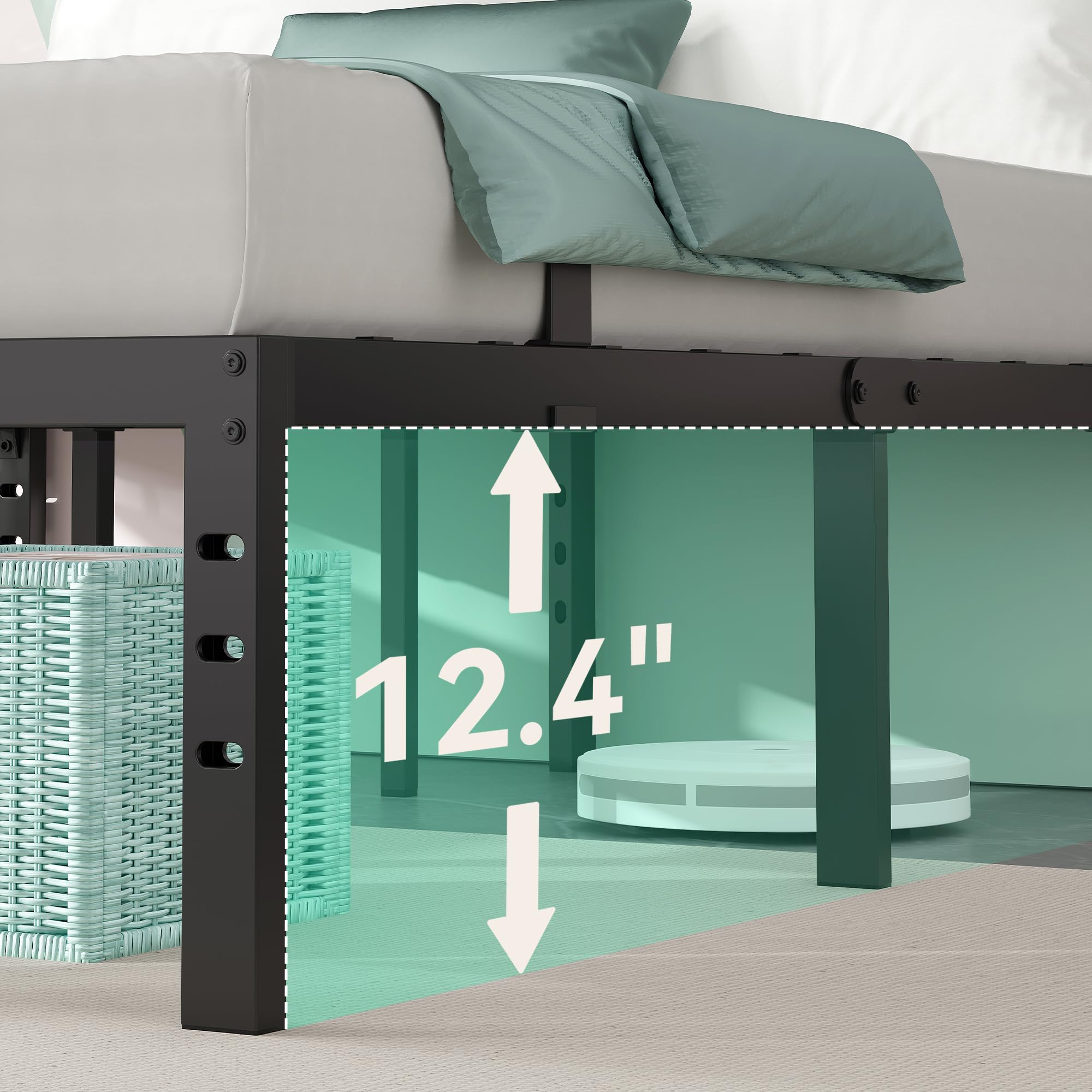Nelaukoko mattress anti-slip brackets prevent shifting for any mattress type.