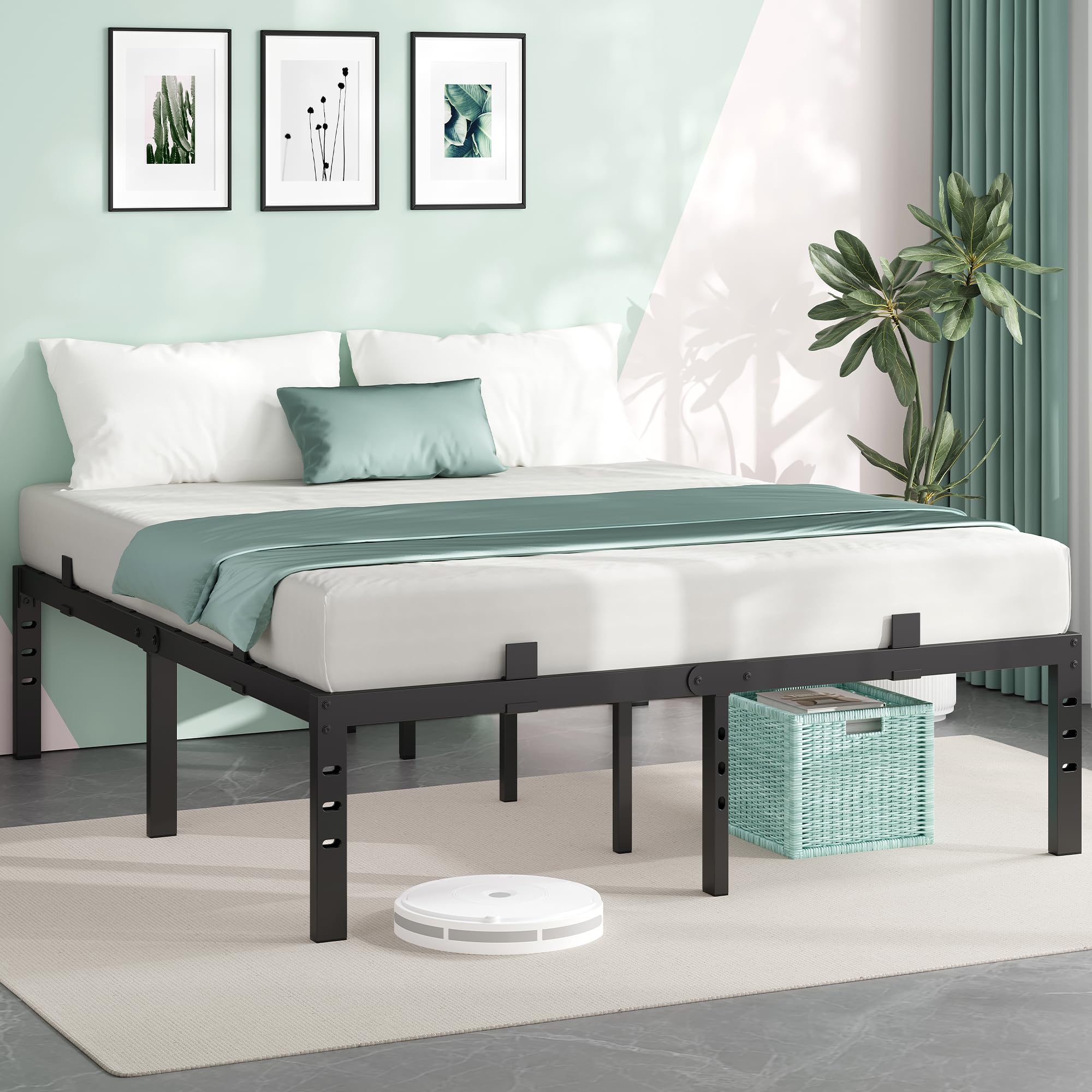 Nelaukoko under-storage design keeps belongings organized beneath the bed.