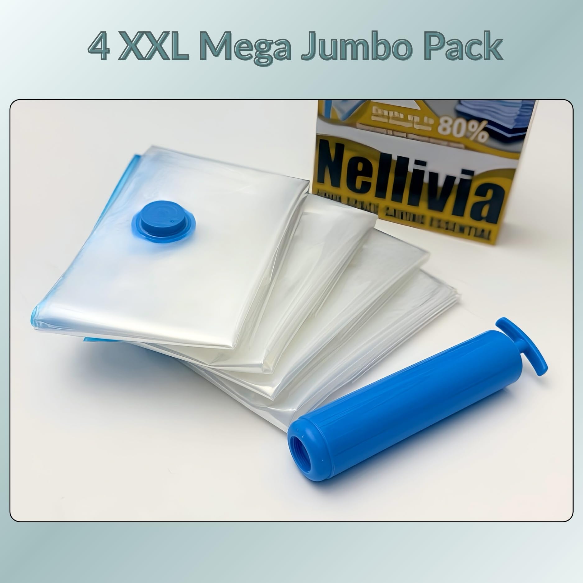 Nellivia durable PA+PE material vacuum bag resists tears and punctures during daily use