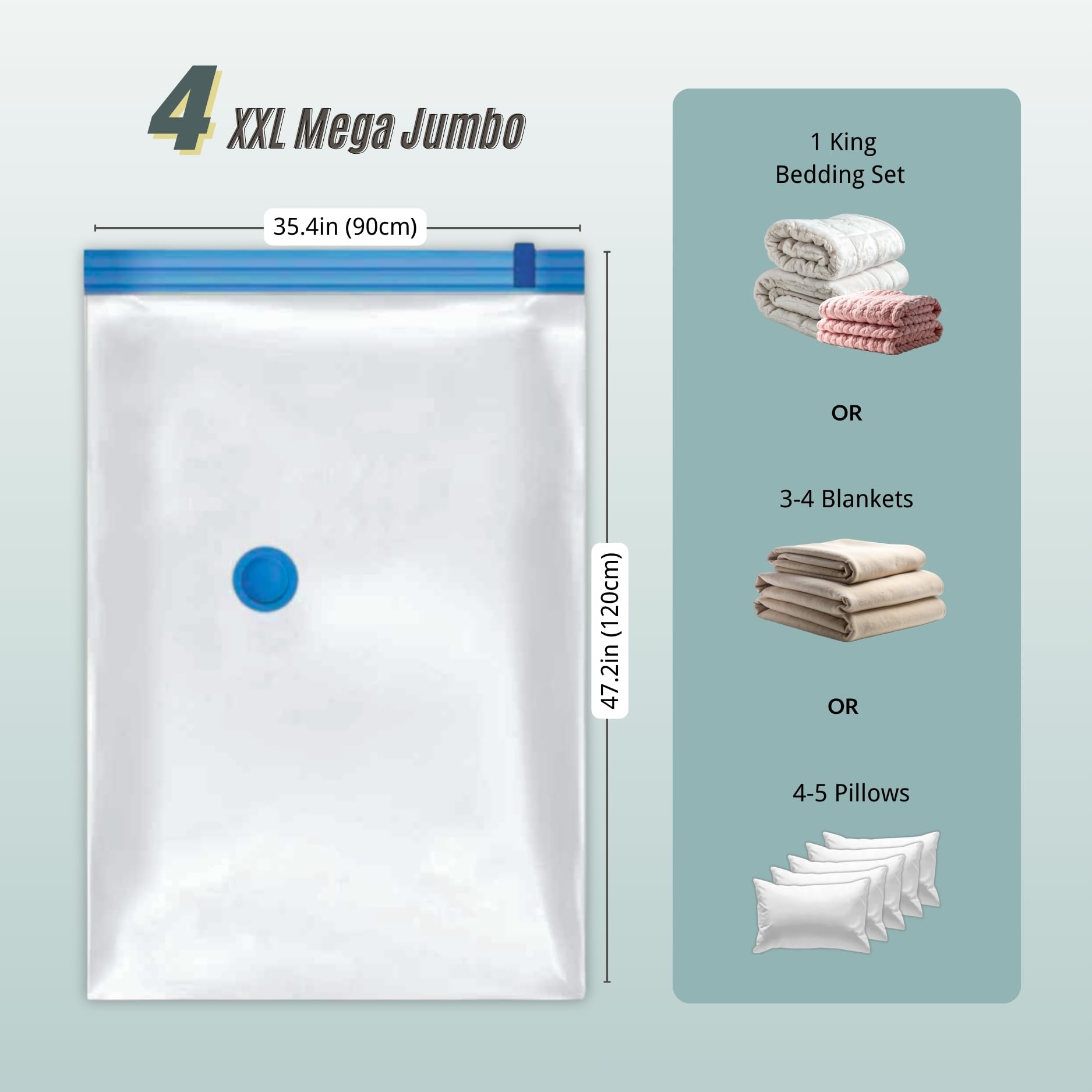 Nellivia four-pack offers mega jumbo bags ideal for bulky items