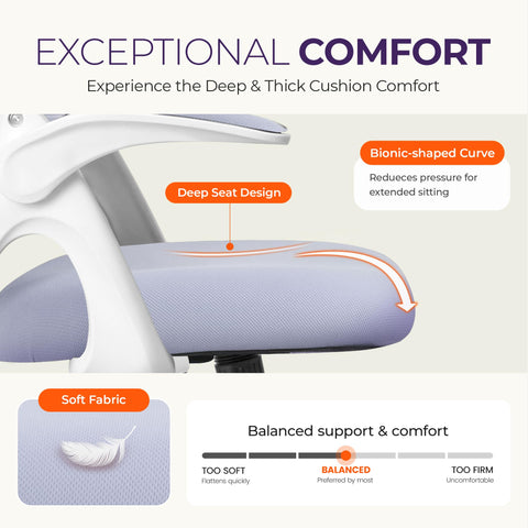 NEO CHAIR 360-degree swivel for easy transitions between tasks
