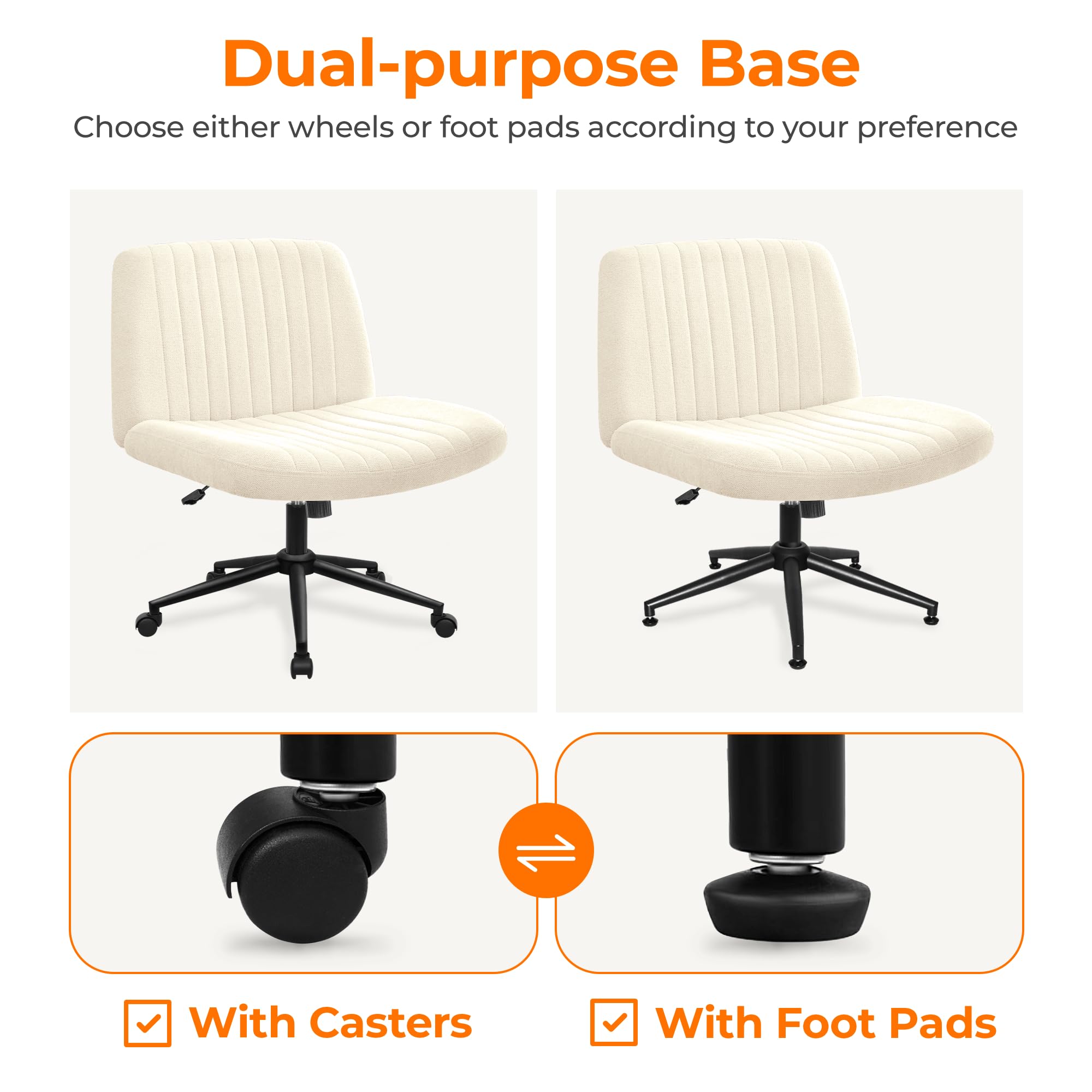 NEO CHAIR armless design keeps clutter to a minimum on small desks