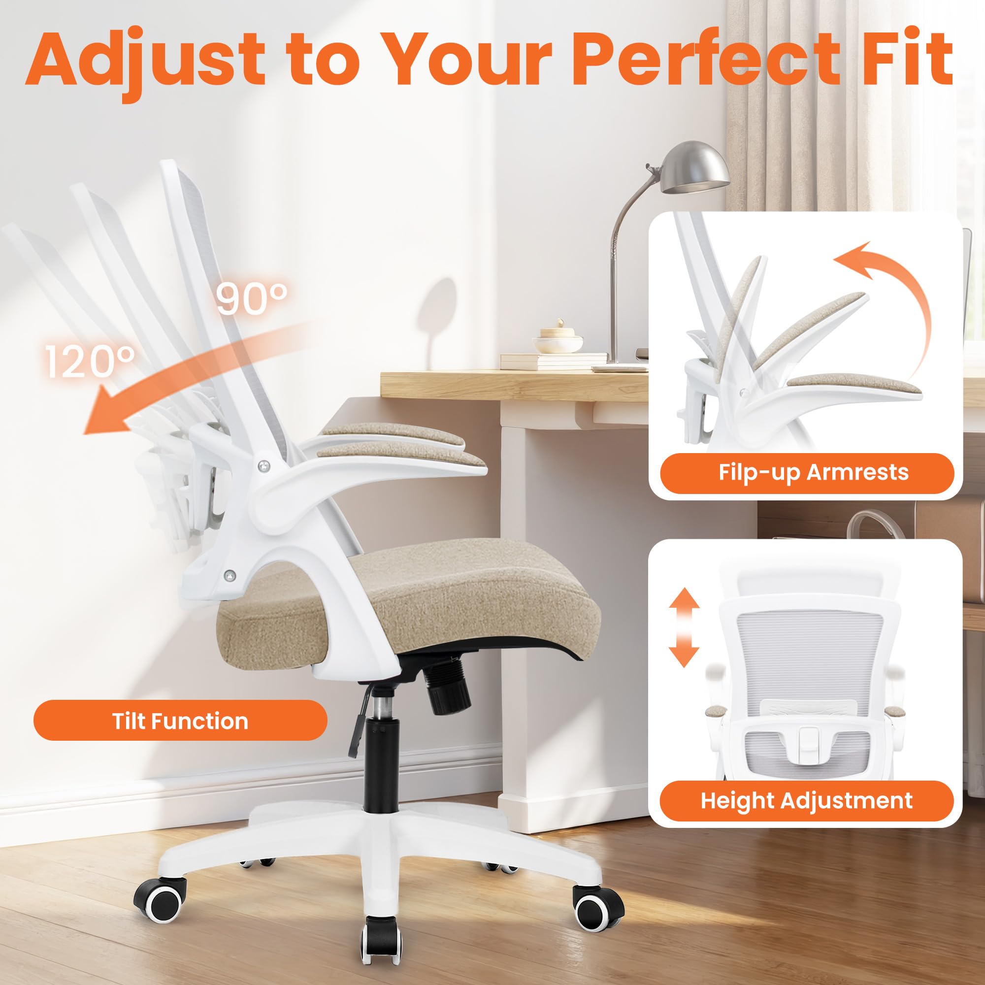 NEO CHAIR BIFMA-certified casters provide stable rolling on different surfaces.