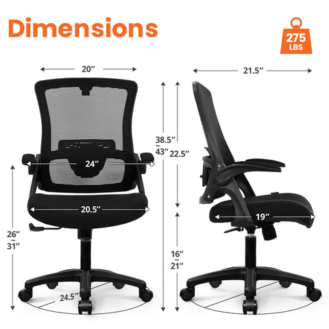 NEO CHAIR breathable mesh backrest for airflow during long sessions