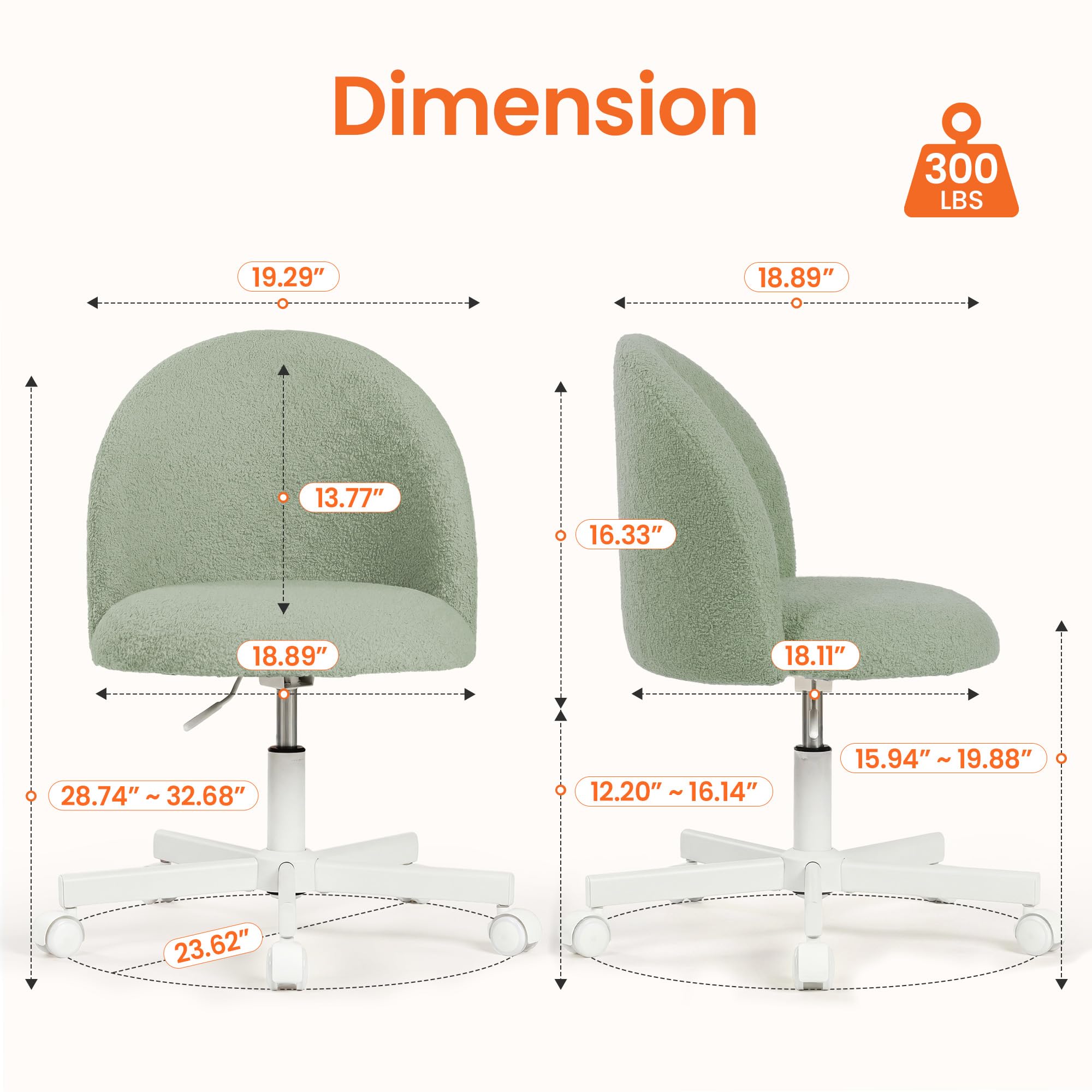Neo Chair comfy desk chair with teddy fabric offers cozy, long-lasting comfort.