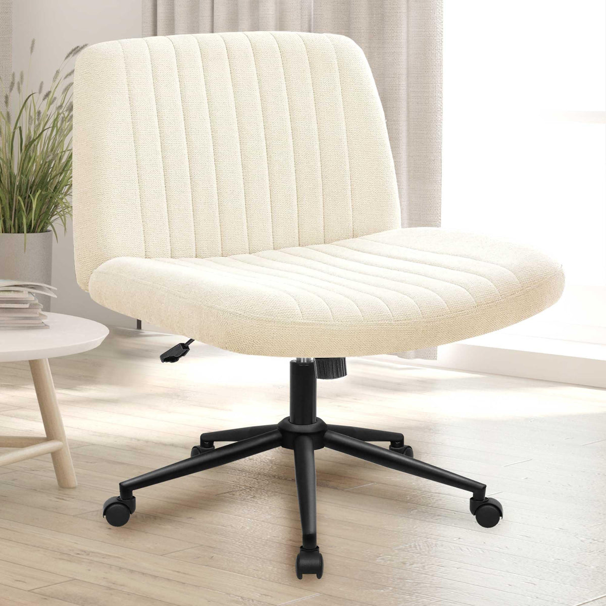 NEO CHAIR criss-cross base with wheels for smooth mobility in busy home offices