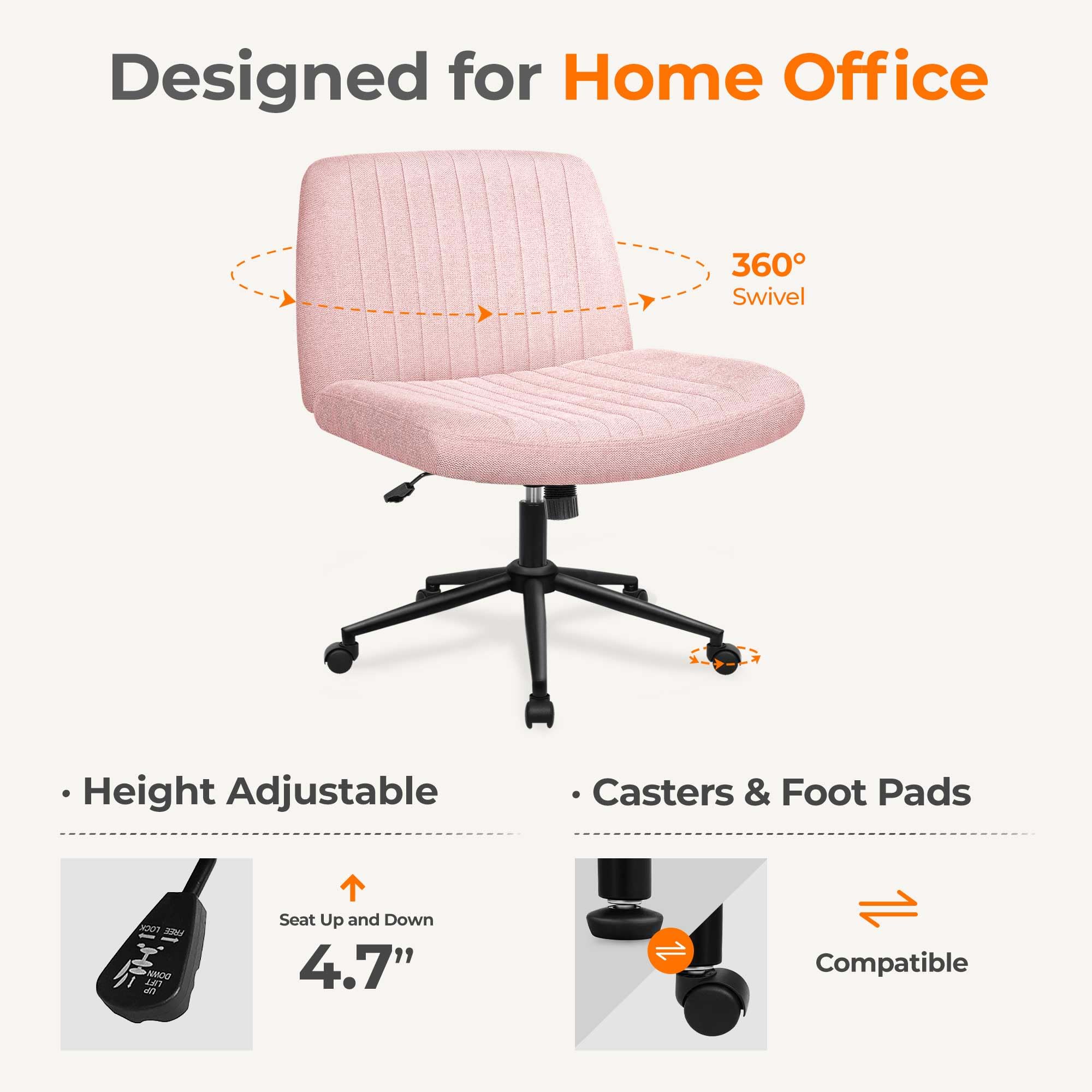 NEO CHAIR criss cross chair ergonomic backrest in pink