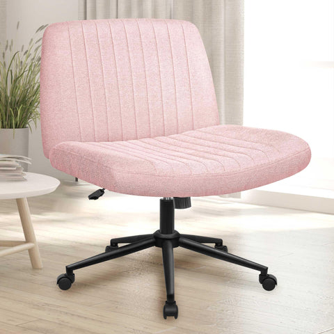 NEO CHAIR criss cross chair with wheels pink front view for easy mobility