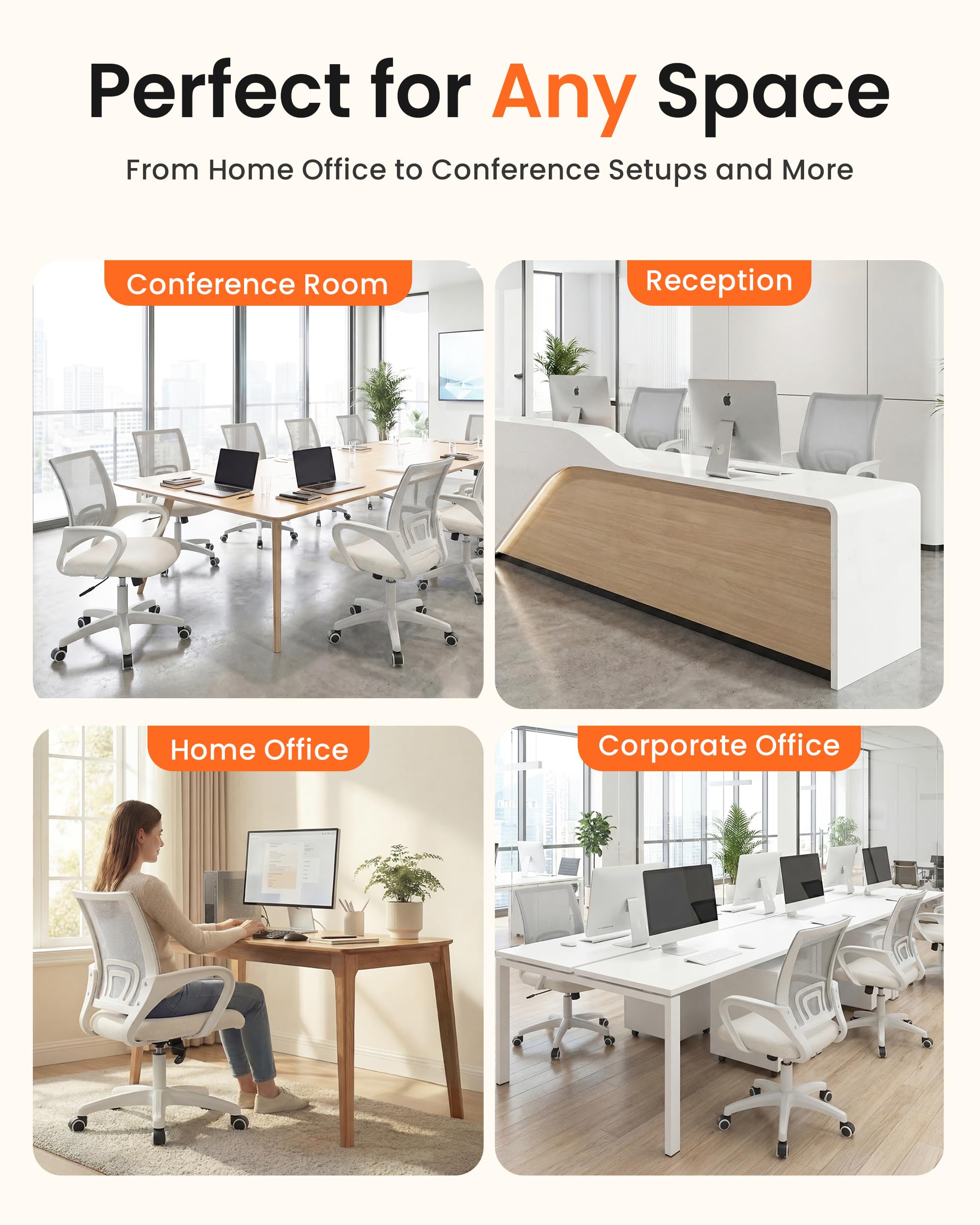 NEO CHAIR cushioned seat delivers plush support for extended study sessions.