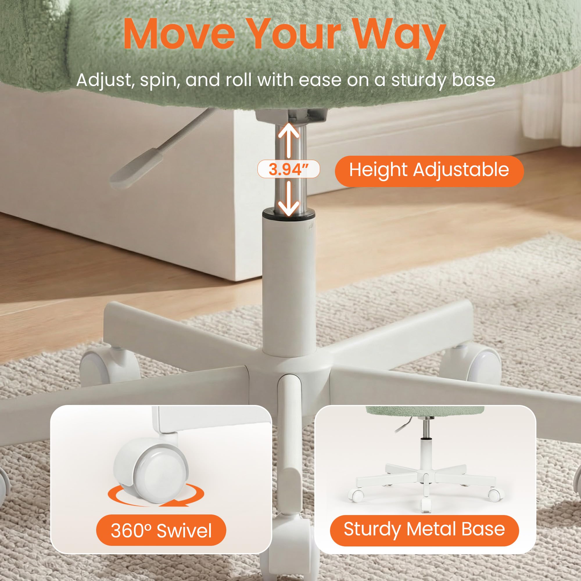 Neo Chair easy assembly included simplifies setup.