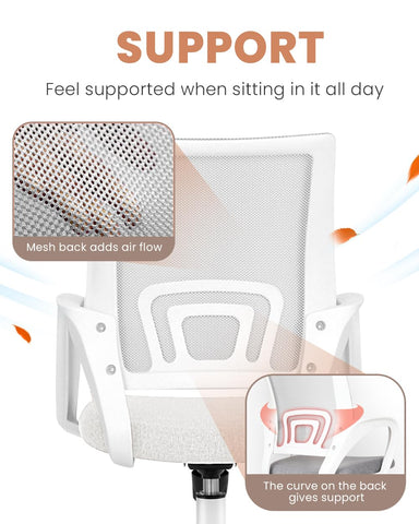 NEO CHAIR height adjustment lets you tailor seating to your desk.