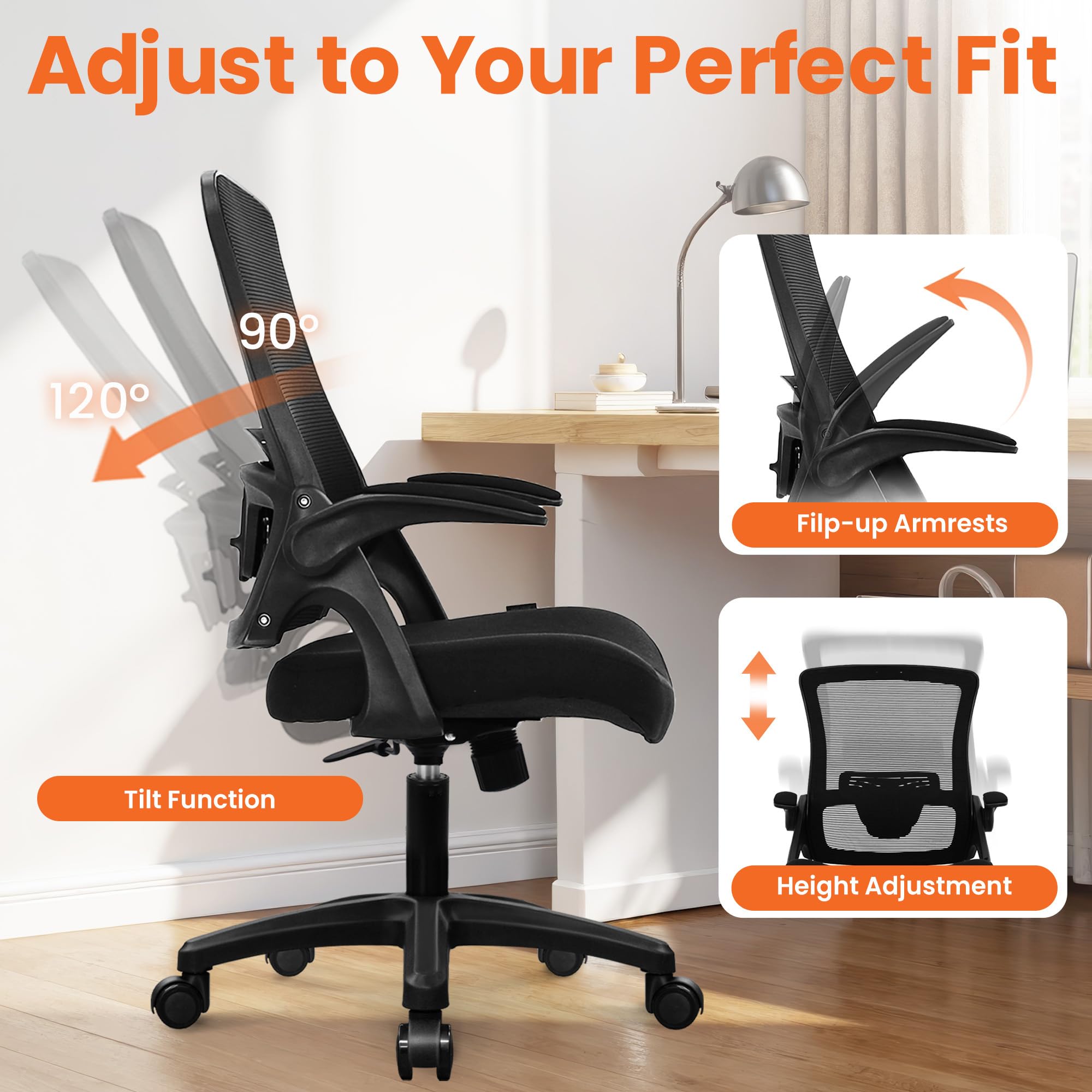 NEO CHAIR height and tilt adjustments support ergonomic alignment